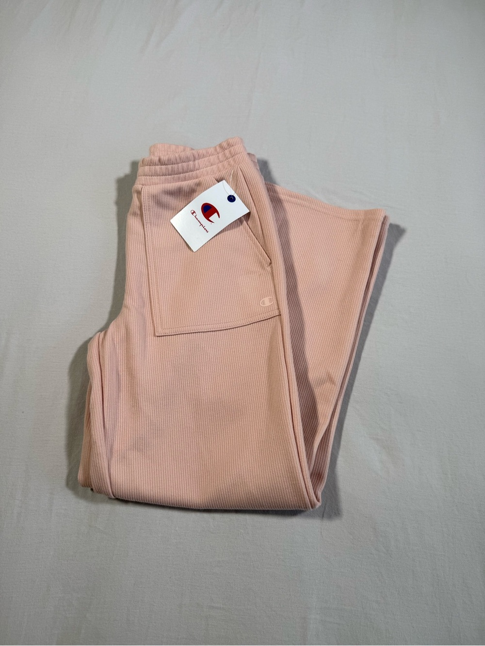 Champion Kids Light Pink Ribbed Sweatpants